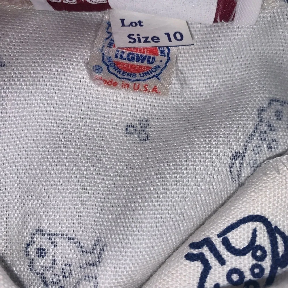 Vintage 1960s Frog Skirt White and Blue size 10